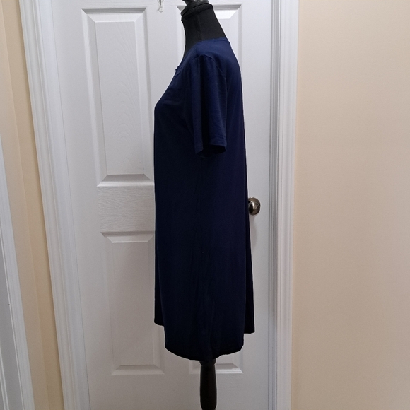 ❤️ BCBGeneration 2 Pack Dresses Navy Red Striped Solid Women's Medium Dress NWOT - Picture 6 of 16